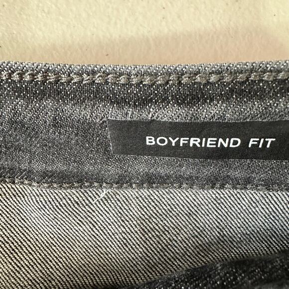 Judy Blue Destroyed Bleach Splatter Boyfriend Fit Black Jean Size 5 / 27 Womens - Picture 6 of 9